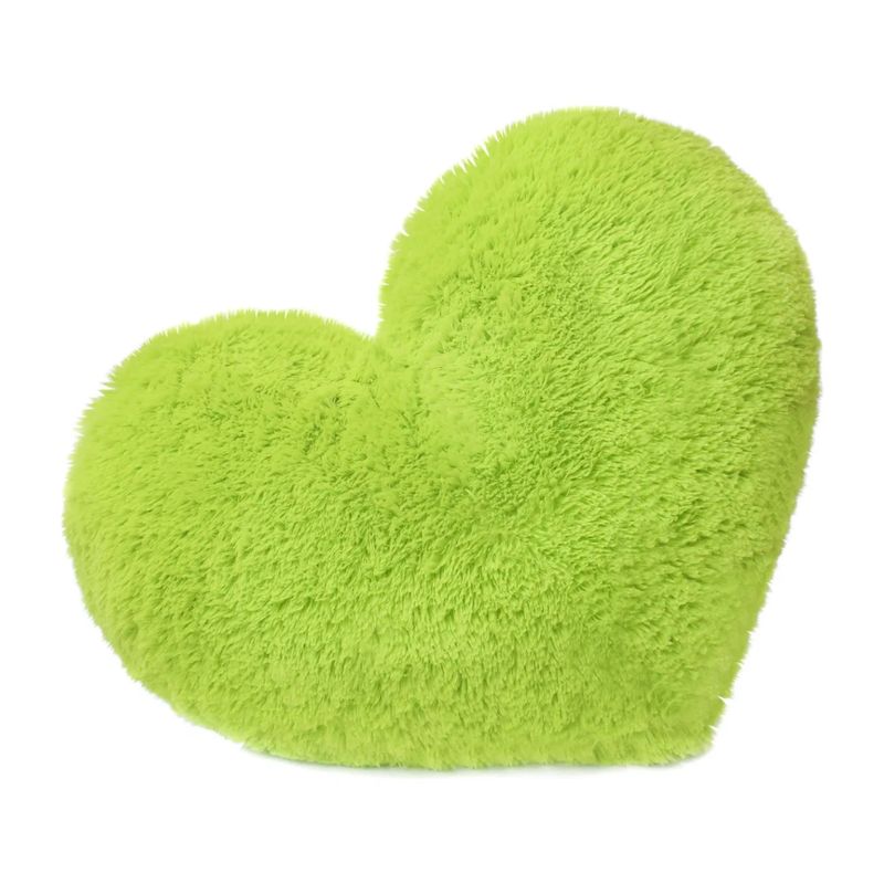 BANZAY - Cojín Decorativo Corazón Peluche Peludos Sala Y Alcoba