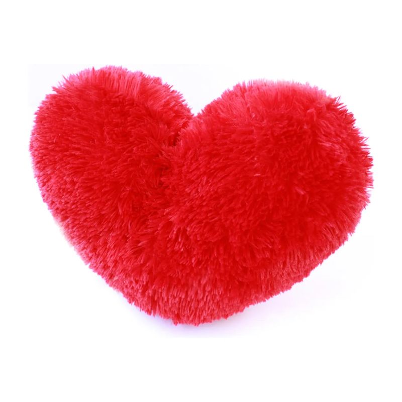 BANZAY - Cojín Decorativo Corazón Peluche Peludos Sala Y Alcoba