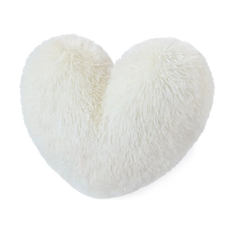 BANZAY - Cojín Decorativo Corazón Peluche Peludos Sala Y Alcoba