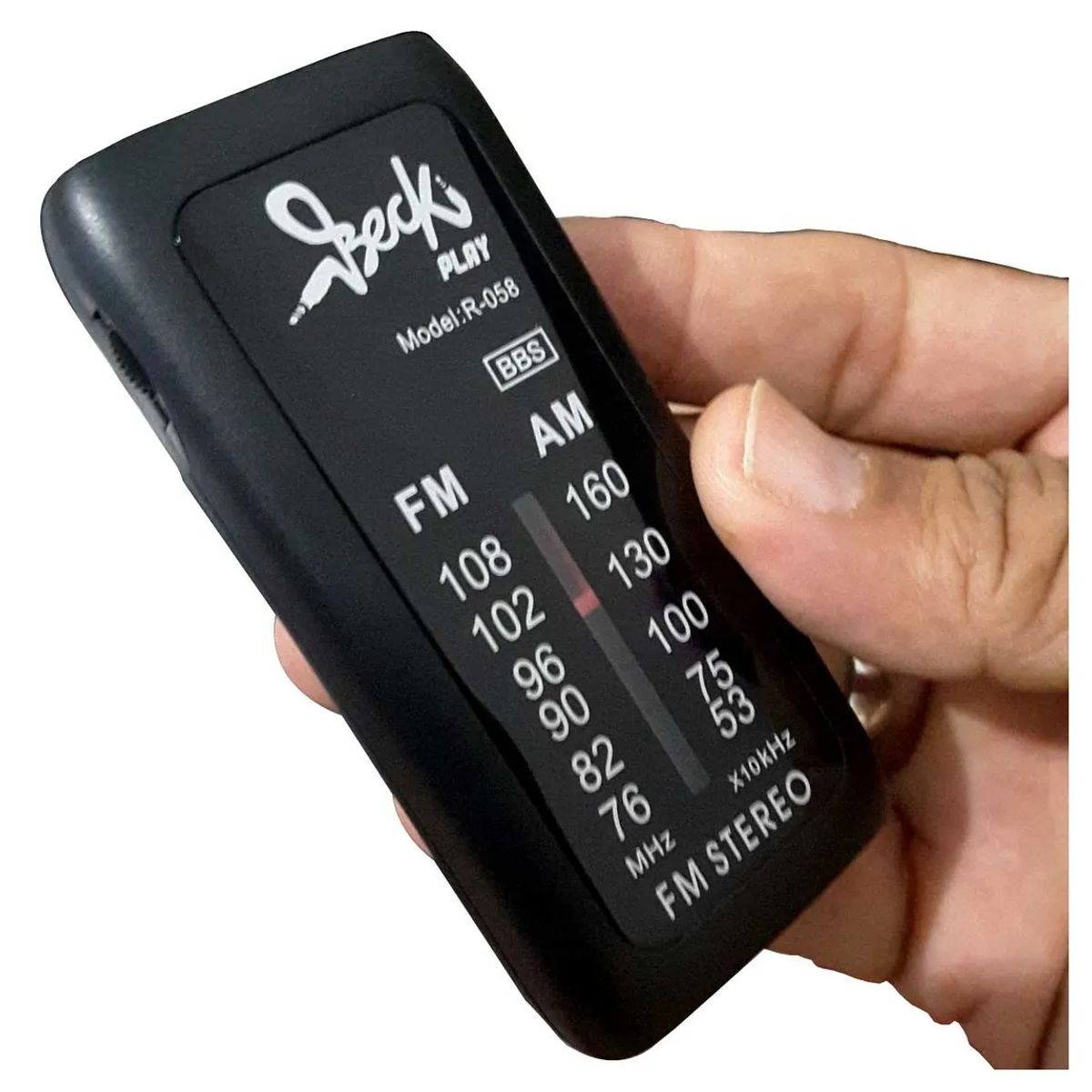 GENERAL - Radio Bolsillo Audifonos AM FM Beck Play BP-R058 Negro