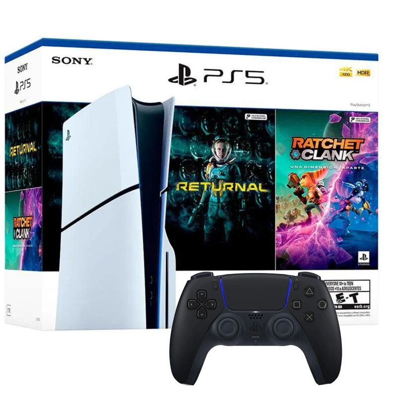 SONY - Combo Consola PS5 Estandar +2 juegos / 1TB  + Control Adicional