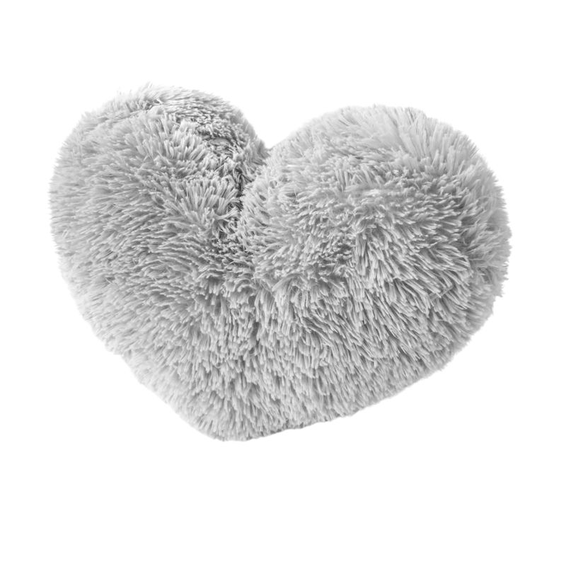 BANZAY - Cojín Decorativo Corazón Peluche Peludos Sala Y Alcoba