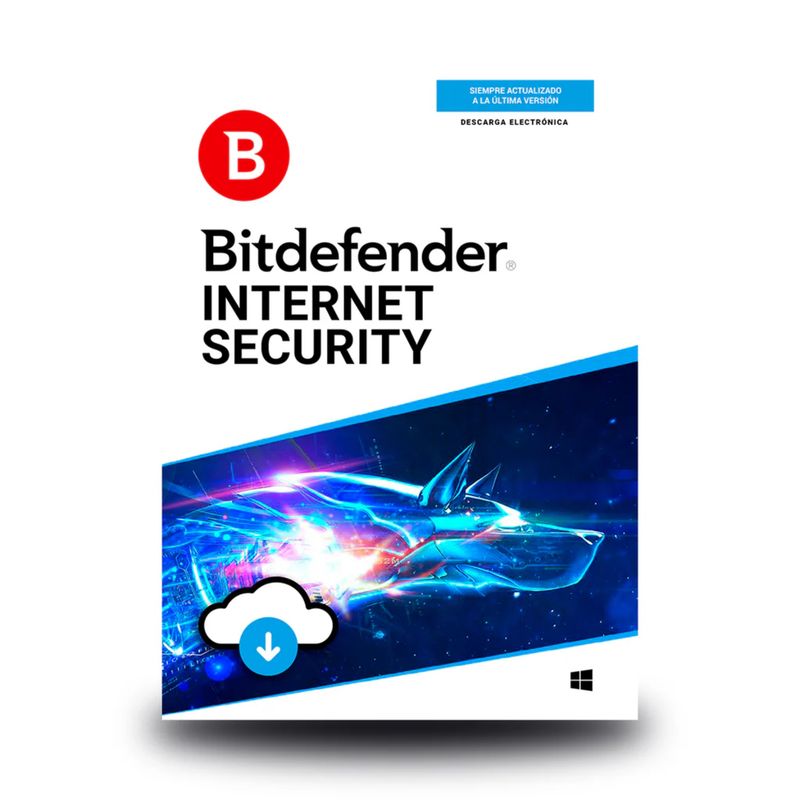 BITDEFENDER - Antivirus Bitdefender Internet Security  - 5 Pcs - 1 Año