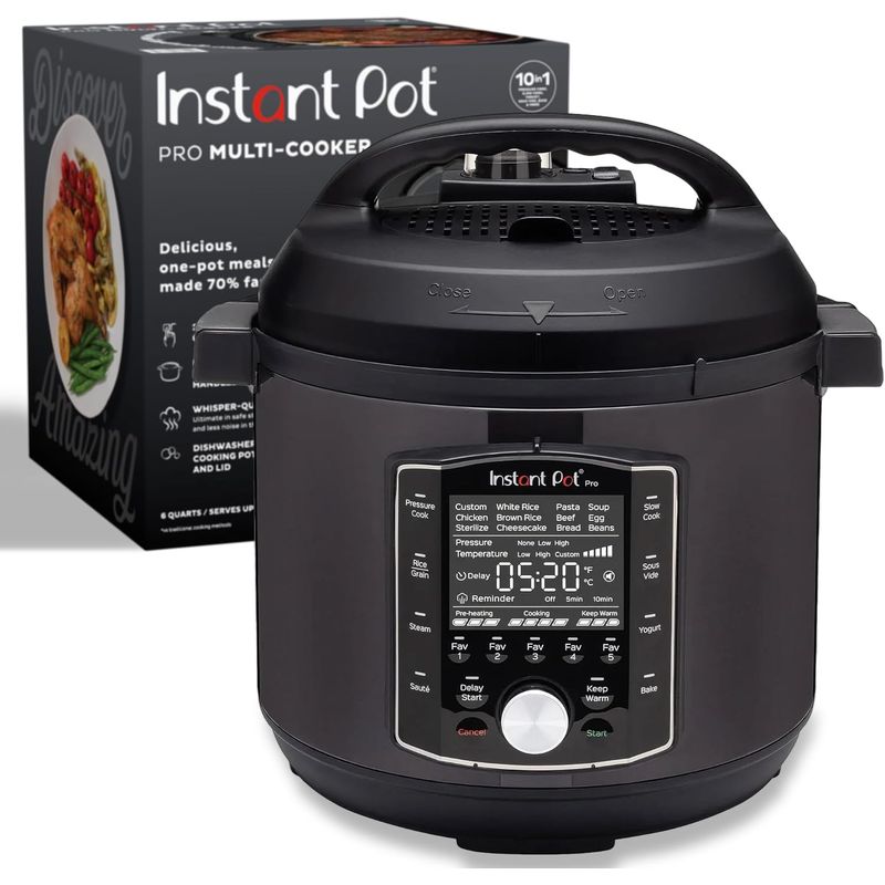 INSTANT POT - Olla a presión Instant Pot Pro 10 en 1 6 Quart 800 recetas