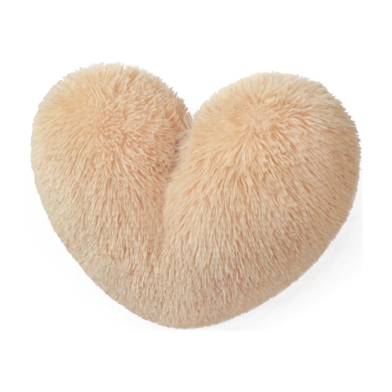 BANZAY - Cojín Decorativo Corazón Peluche Peludos Sala Y Alcoba