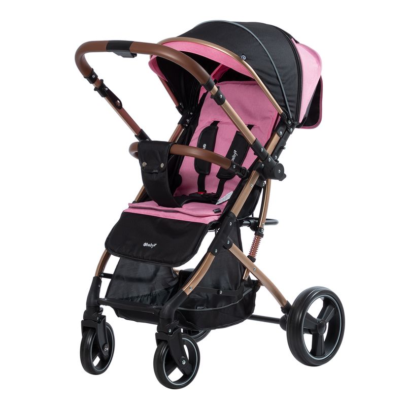 EBABY - Coche Maleta Reversible Rudi Ebaby Rosa