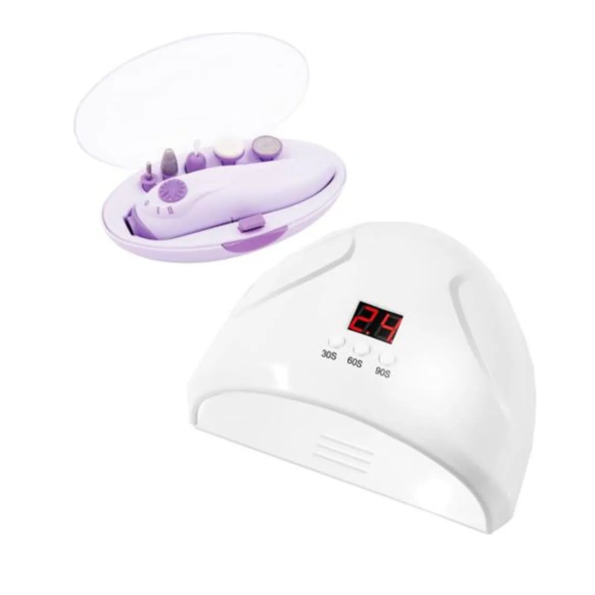 GENERICO - Kit Lampara Led/uv Uñas 120 Watts