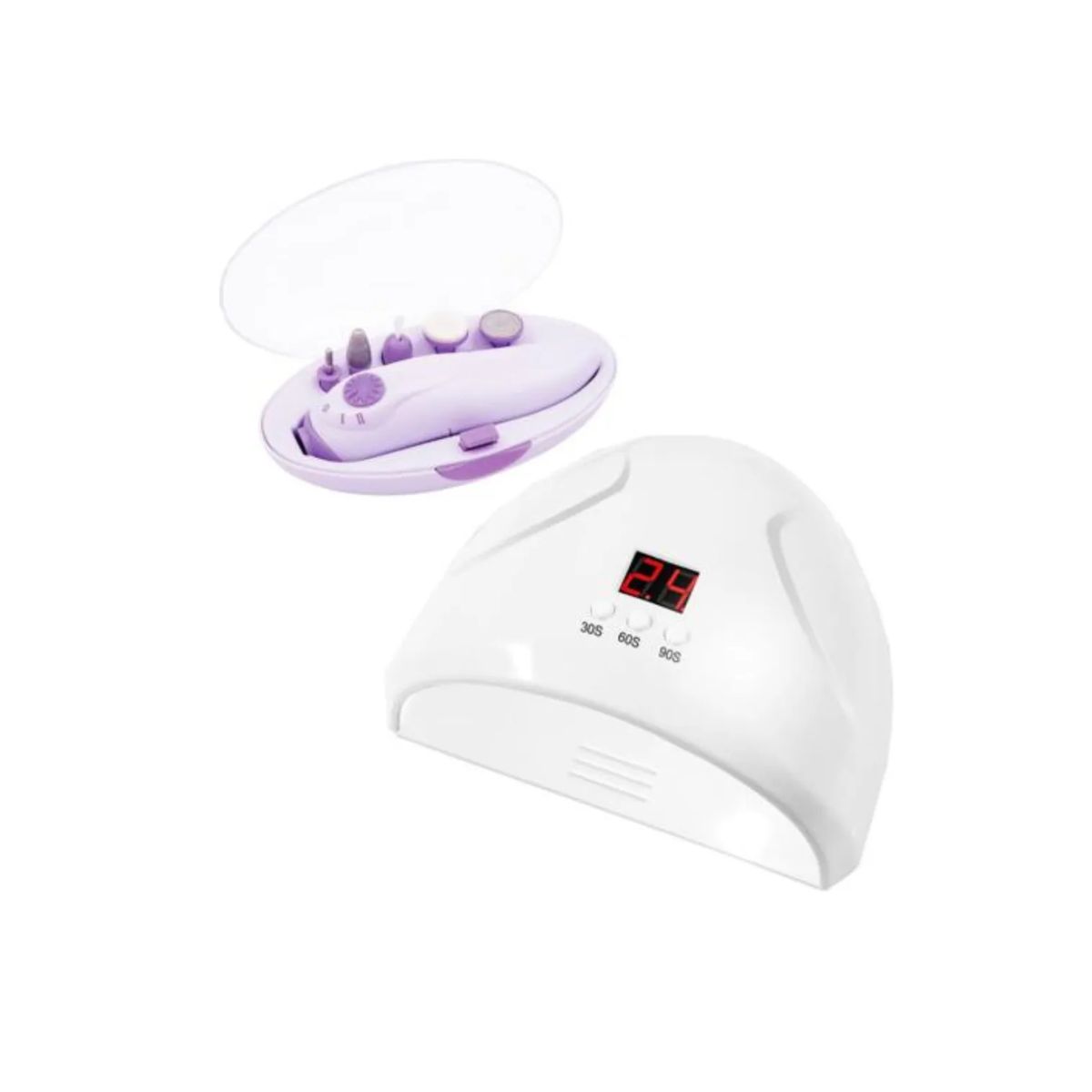 GENERICO - Kit Lampara Led/uv Uñas 120 Watts