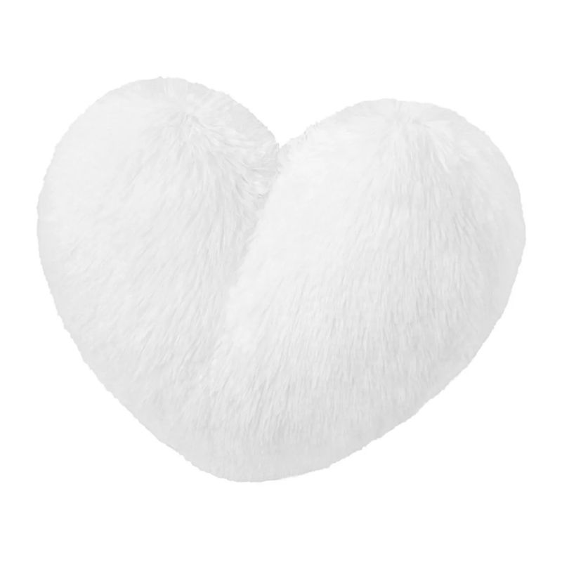 BANZAY - Cojín Decorativo Corazón Peluche Peludos Sala Y Alcoba
