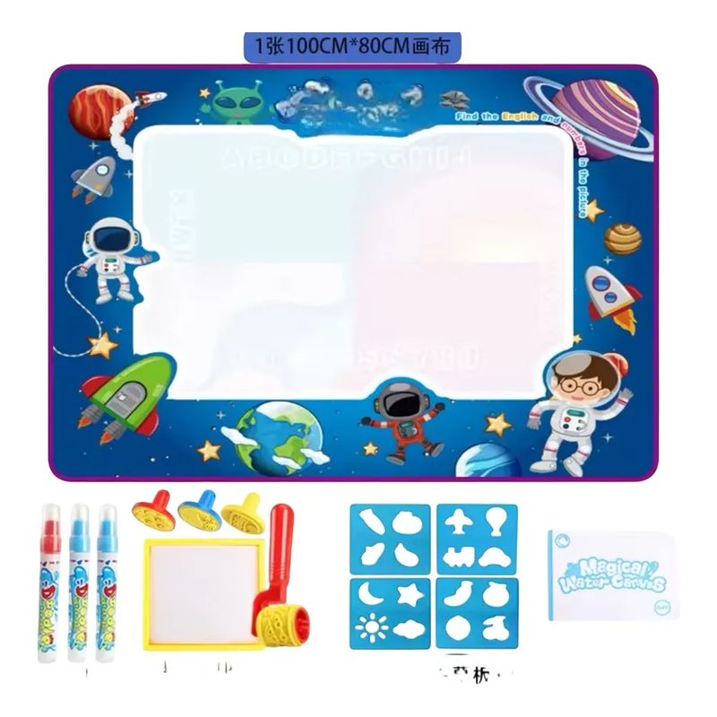 GENERICO - Tapete Dibujo Pintar Infantil Mágico Marcadores Agua Sellos