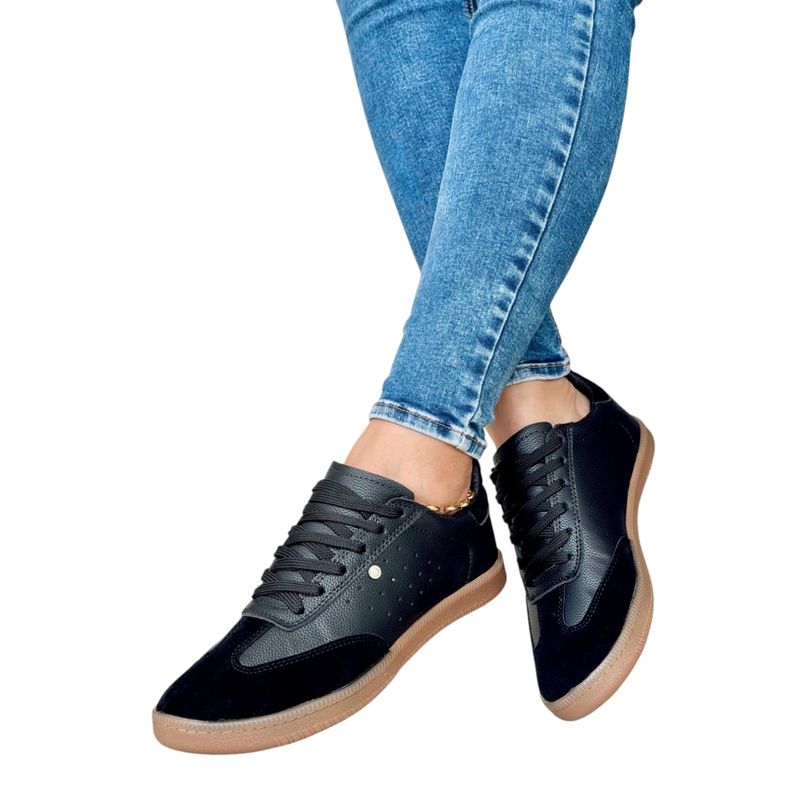 EVEGONZ - Zapato Casual Plano Tenis de Moda Femenina