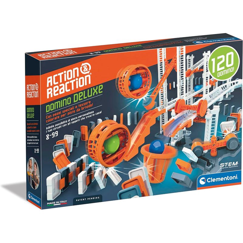CLEMENTONI - Juego Didáctico Domino Deluxe Con 120 Piezas Para Niños