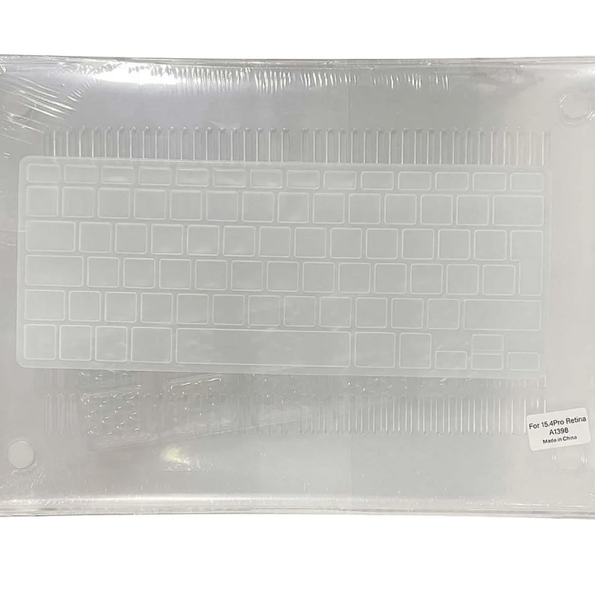 GENERICO - Carcasa Case Para Mac A1398 Protector Teclado Español Transparente