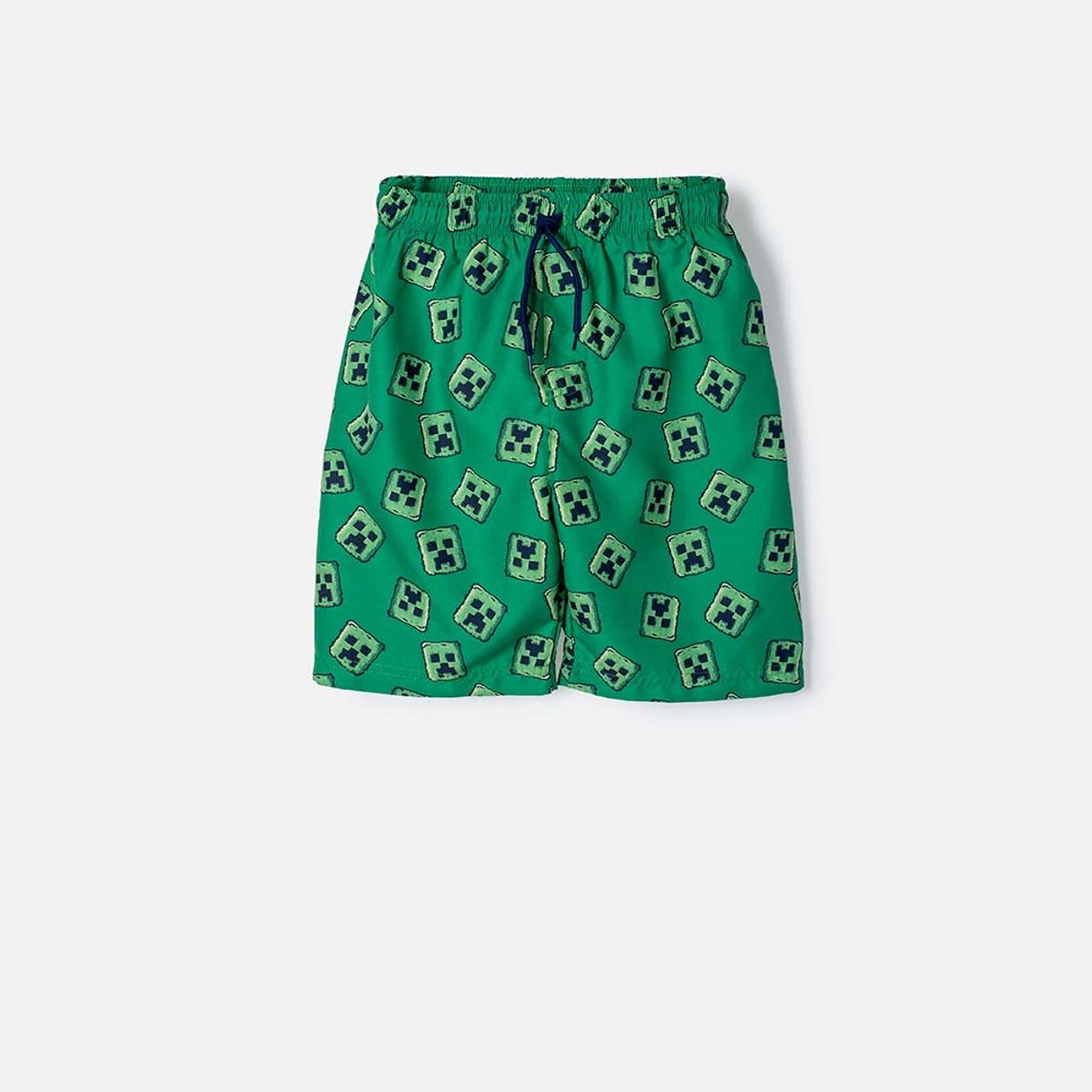 MINECRAFT - Pantaloneta de baño de Minecraft con cordón en cintura para niño