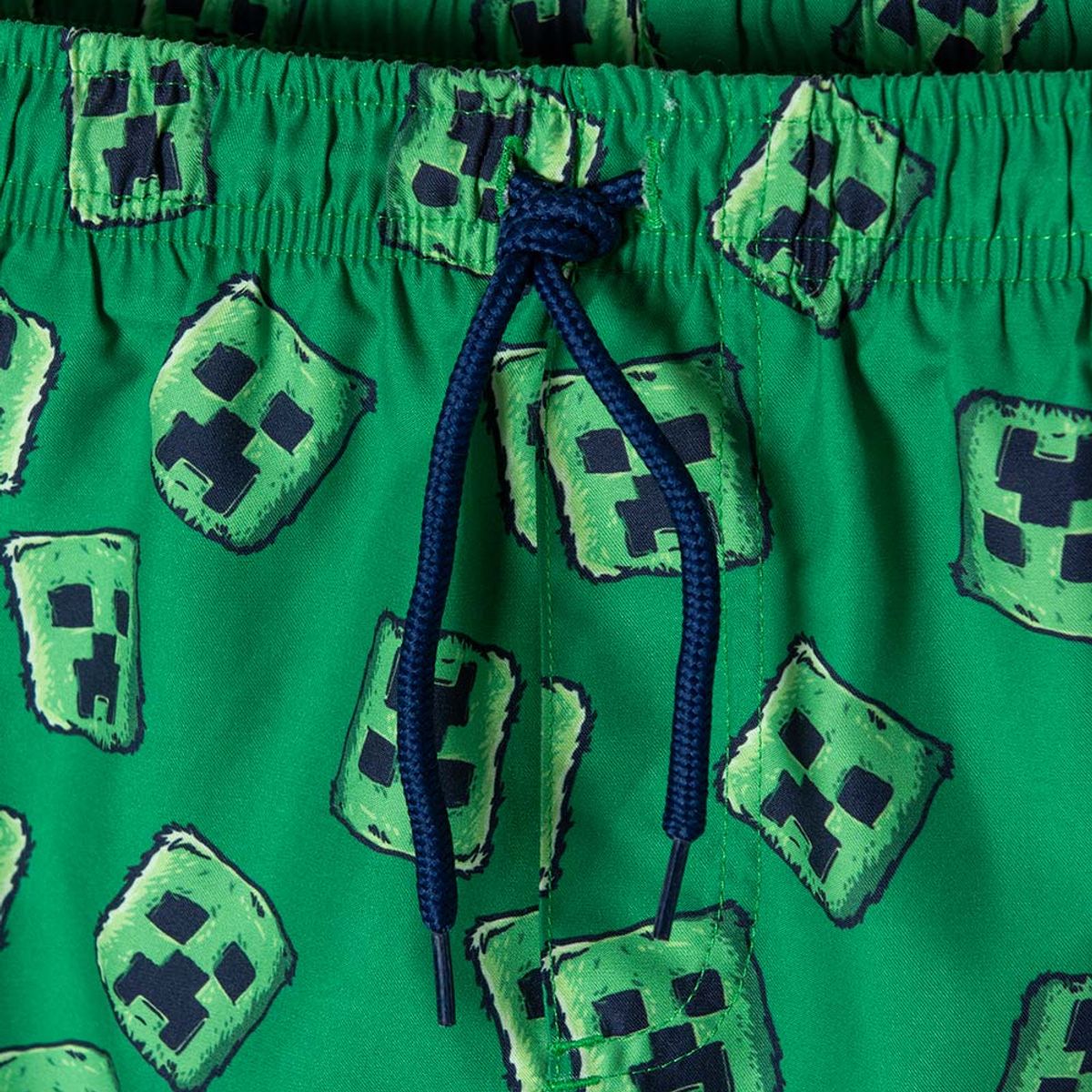 MINECRAFT - Pantaloneta de baño de Minecraft con cordón en cintura para niño