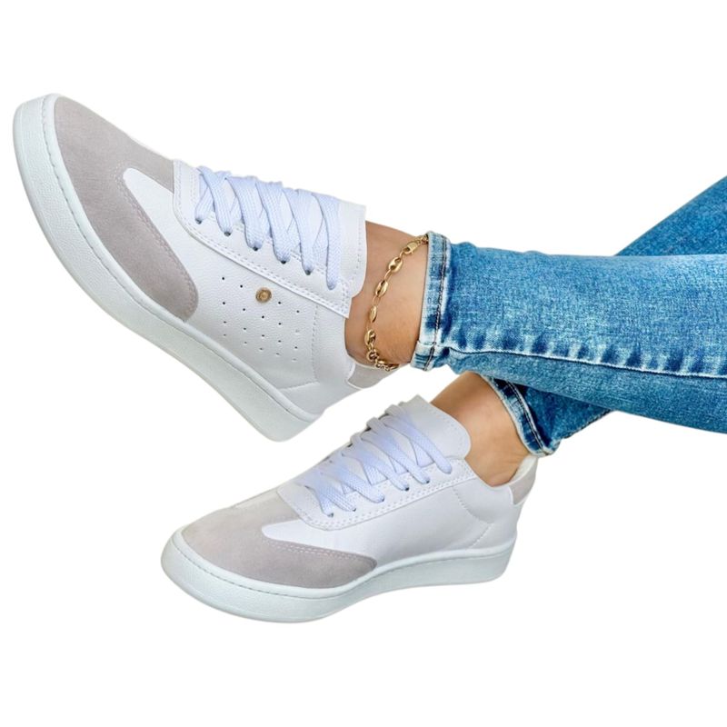 EVEGONZ - Tenis Casual Zapatos Planos Comodo de Moda Femenina