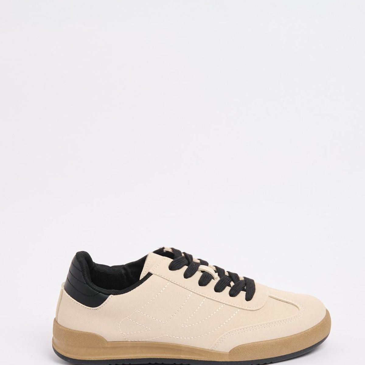 KOAJ - KOAJ Tenis estilo urbano, en color kaki con suela plana. Mujer