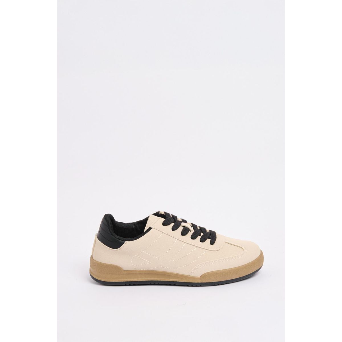KOAJ - KOAJ Tenis estilo urbano, en color kaki con suela plana. Mujer