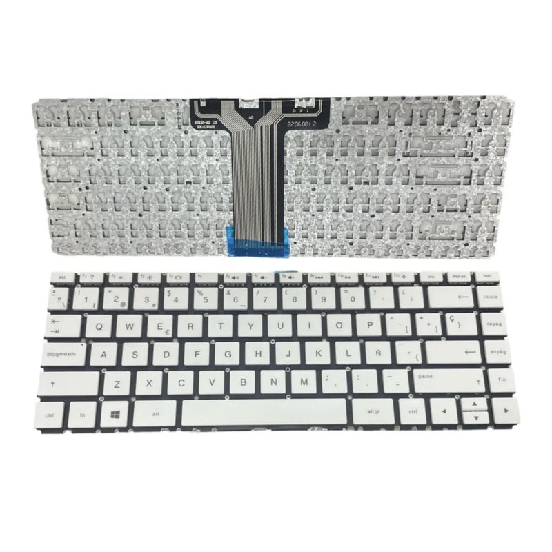 GENERICO - Teclado Hp 14-bs 14-bs006la 14-bs007la 14-bs008la Blanco Esp