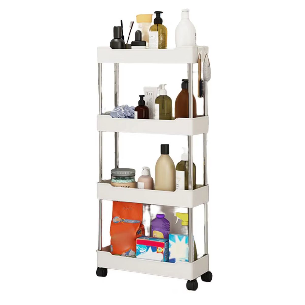 GENERICO - Carrito de almacenamiento de 4 niveles