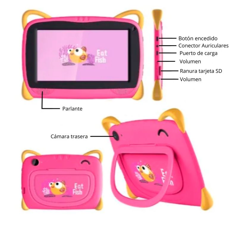 KRONO - Tablet Krono Kids + 32gb Ideal Para Aprender Jugando