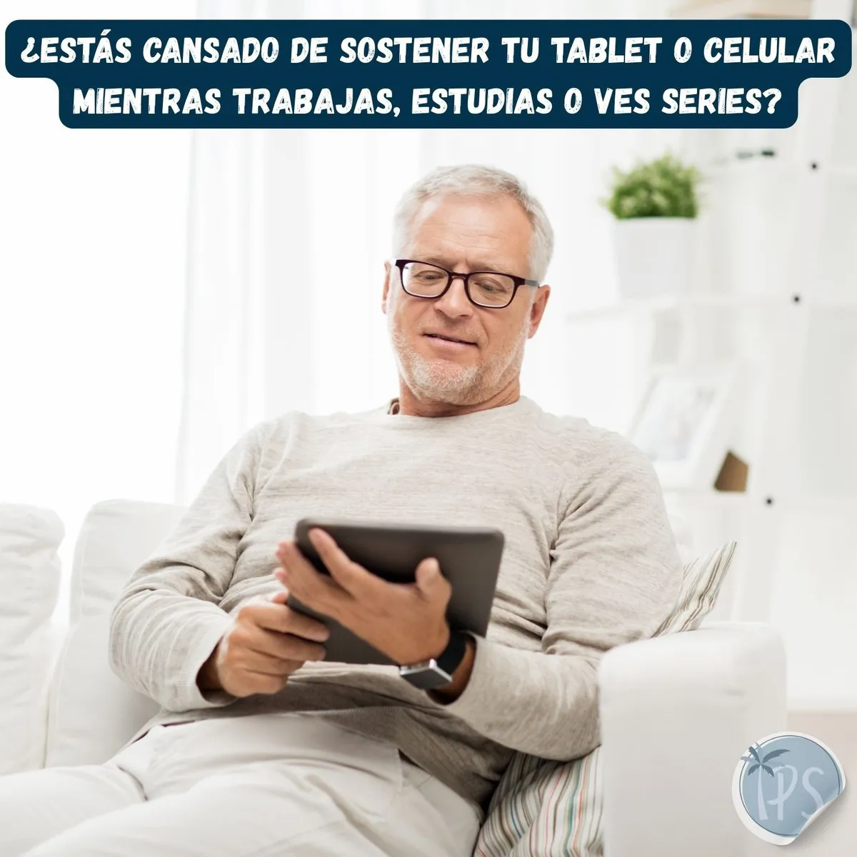 GENERICO - Soporte De Escritorio Para Celular y Tablets Base Metalico