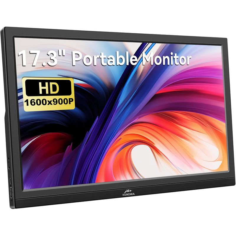 GENERICO - Monitor de PC de 17.3 pulgadas HD 1600 x 900P Kenowa