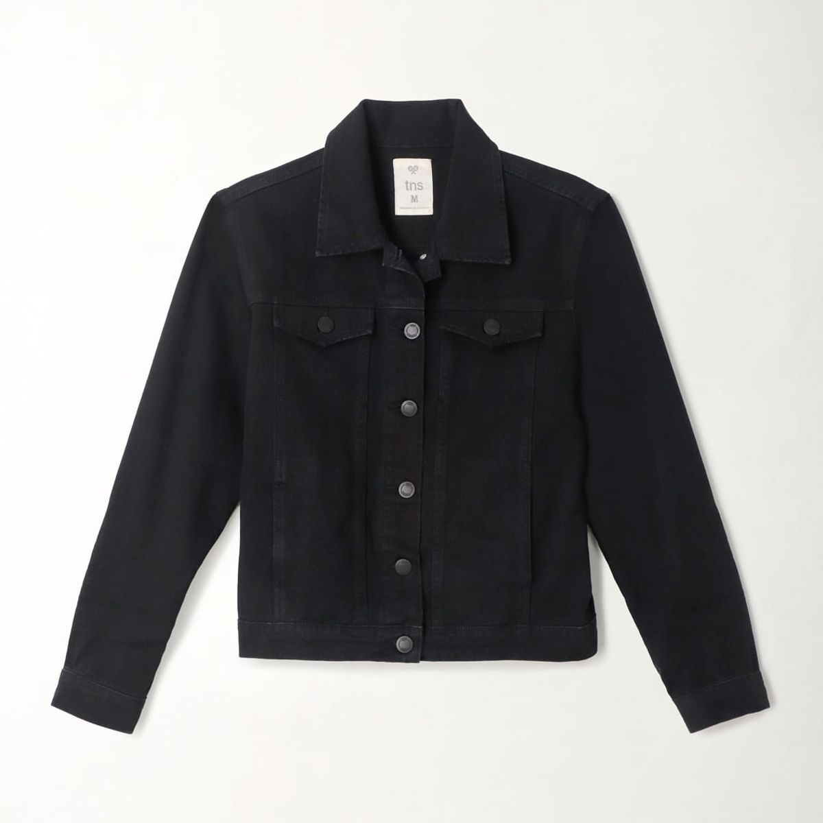 TENNIS - Chaqueta en black denim para mujer