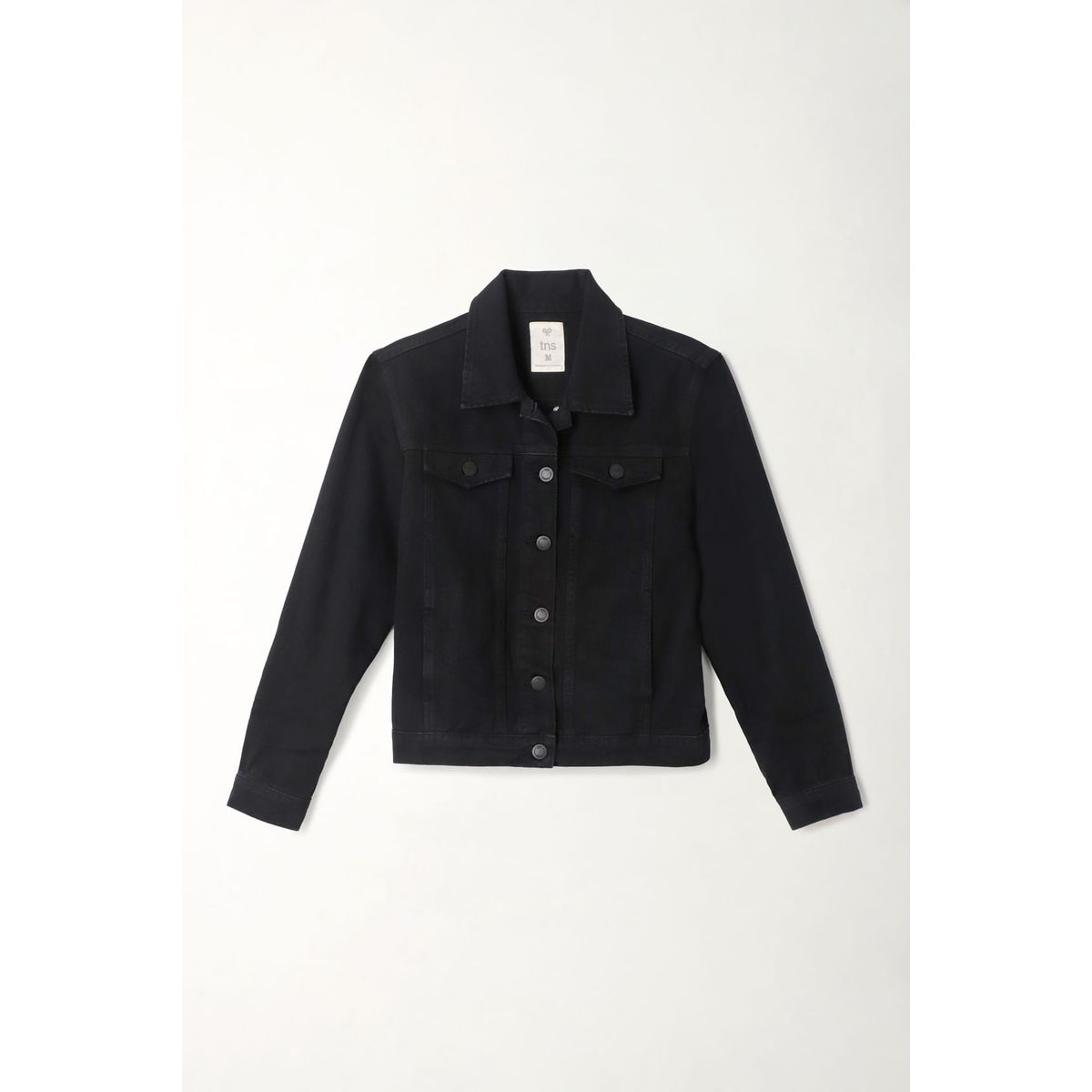 TENNIS - Chaqueta en black denim para mujer