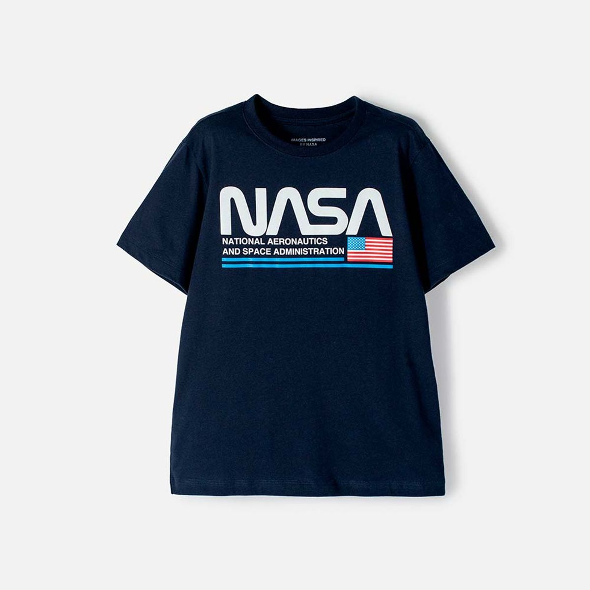 NASA - Camiseta Nasa manga corta azul para niño