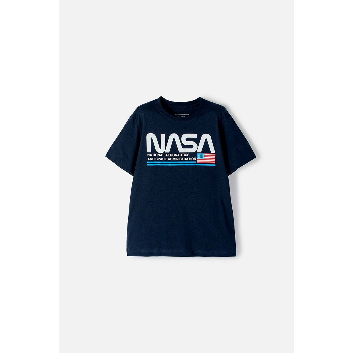 NASA - Camiseta Nasa manga corta azul para niño