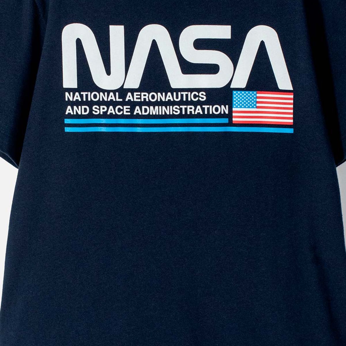 NASA - Camiseta Nasa manga corta azul para niño