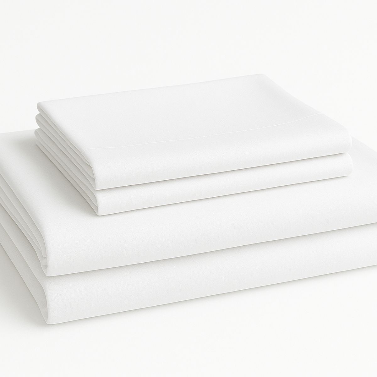 TRU - Juego de Sabanas Blanco Microfibra