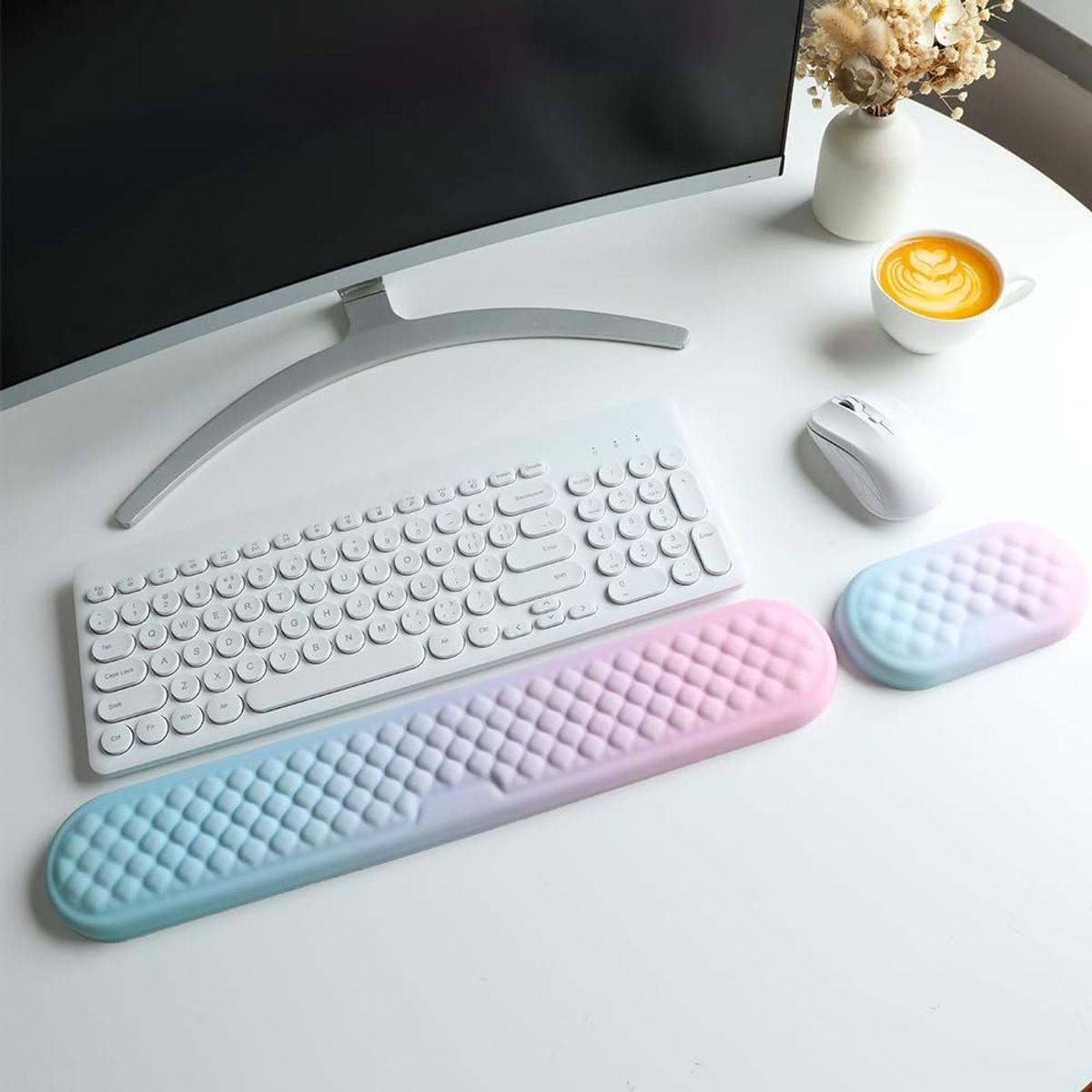 MEMORY FOAM SOLUTIONS - Descansamuñecas Pad Mouse Pad Teclado Espuma Viscoelastica