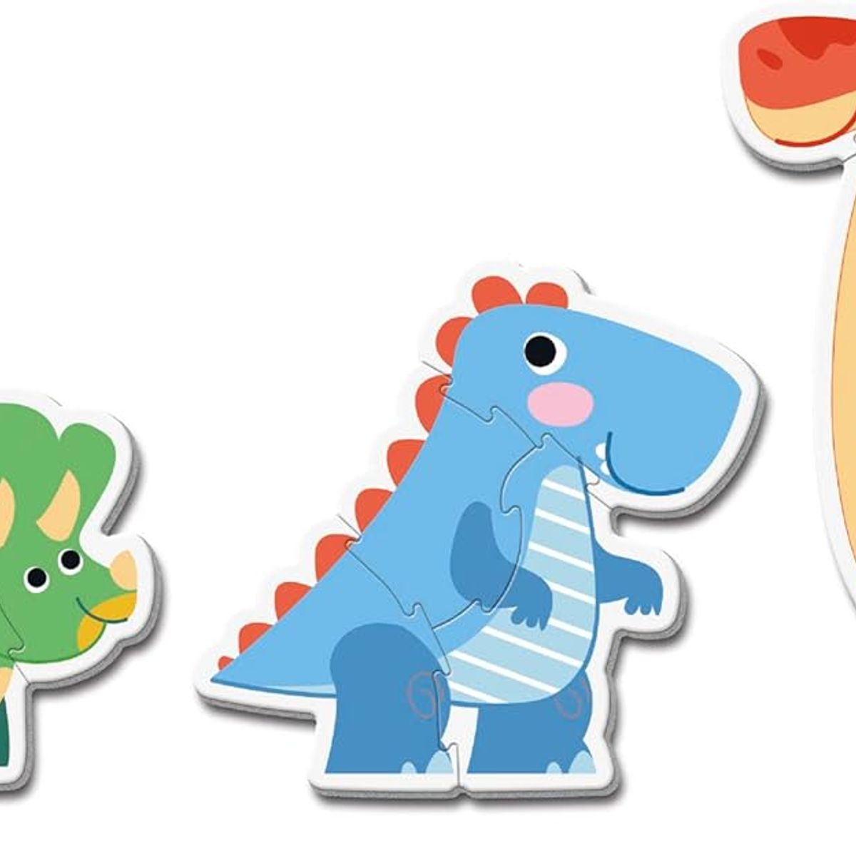 CLEMENTONI - Rompecabezas Progresivo Dinosaurios Divertidos Para Niños