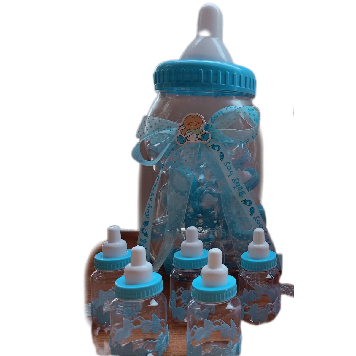 GENERICO - recodatorio baby shower tetero azul