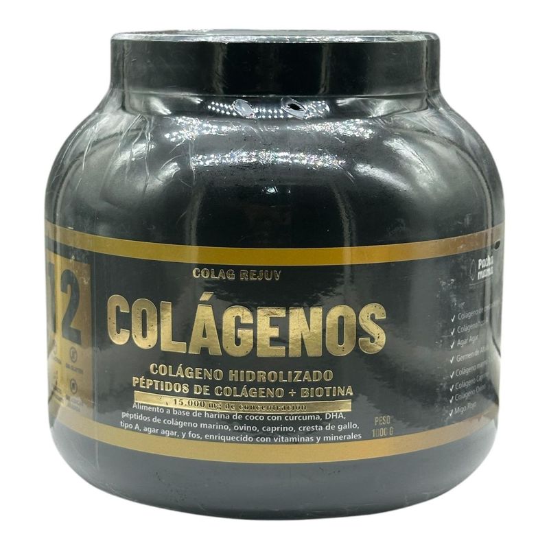 EDERVIT - 12 COLÁGENOS 15000 mg Colágeno Hidrolizado  1000 grs Pharmazen