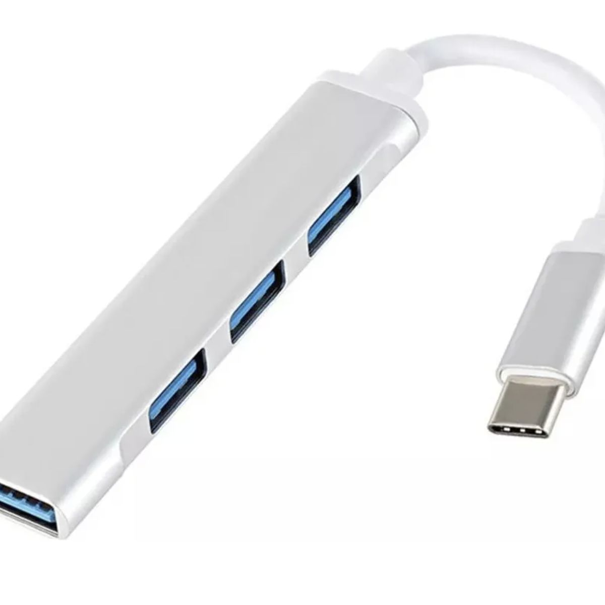 GENERICO - Adaptador Hub Multipuerto Tipo C A Usb 4 Puertos 2.0 3.0