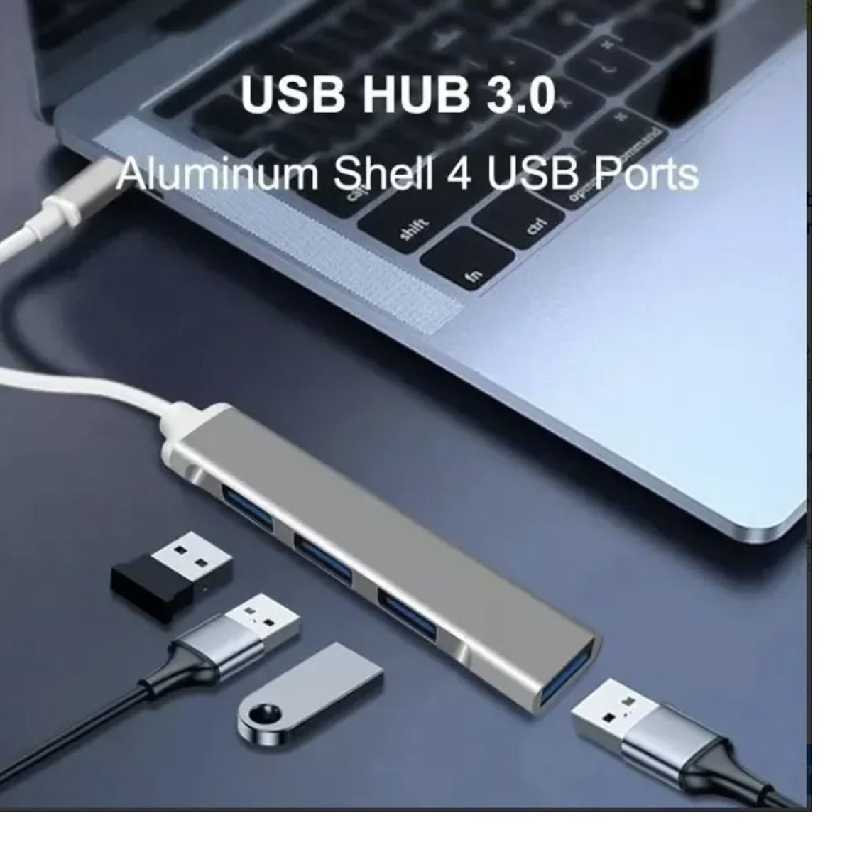GENERICO - Adaptador Hub Multipuerto Tipo C A Usb 4 Puertos 2.0 3.0