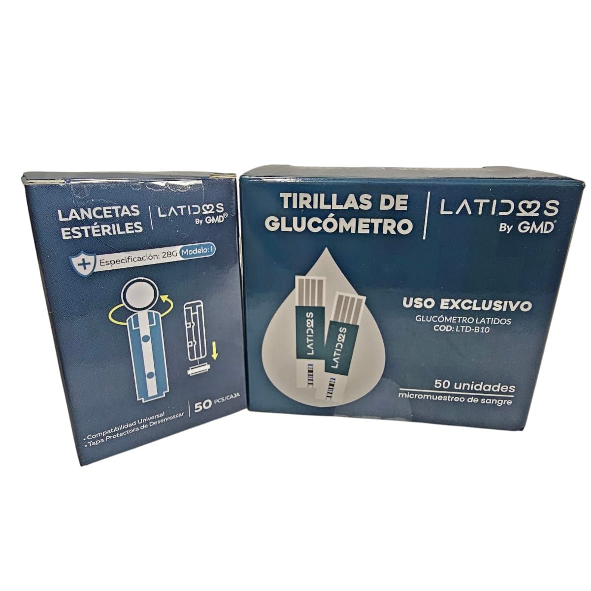 GMD - GLUCOMETRO DE LATIDOS CON 50 TIRAS 50 LANCETAS GMD