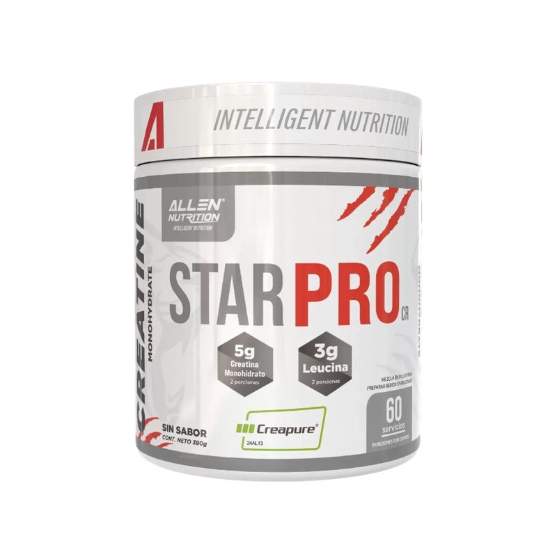ALLEN - Star Pro - Creatina Monohidrato y Leucina - 30 Serv. - Sin Sabor