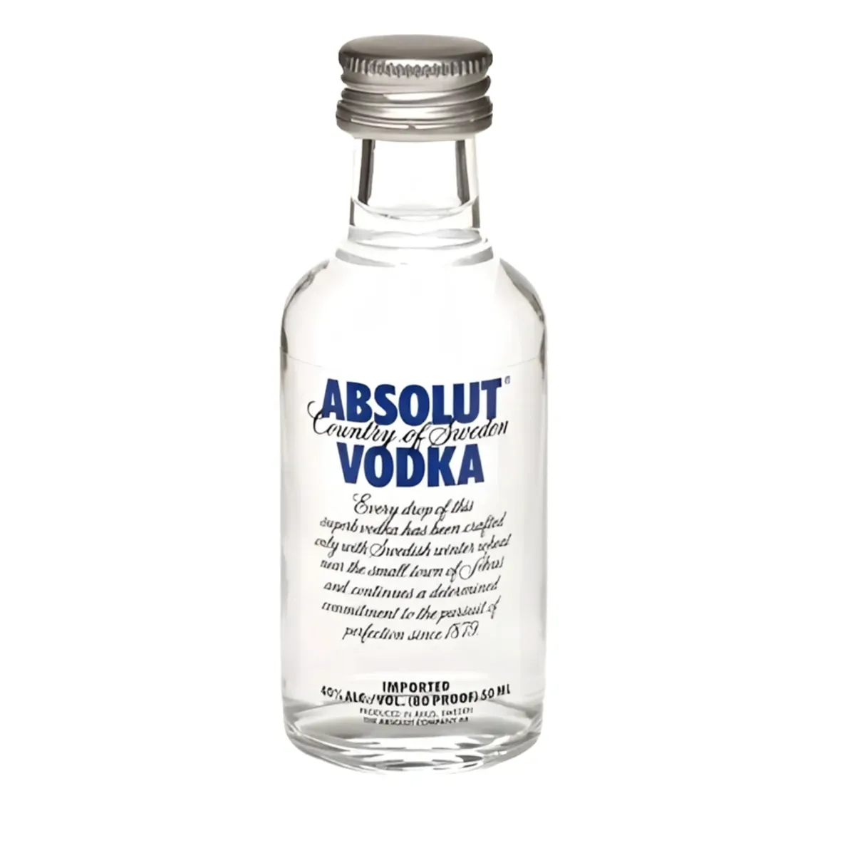 ABSOLUT - Botellita Miniatura Absolut Vodka 50ml