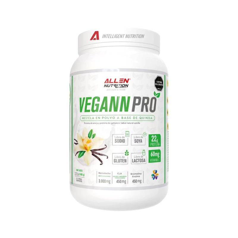 ALLEN - Vegann Pro - Proteina Vegana - 2.2 LBS - Vainilla