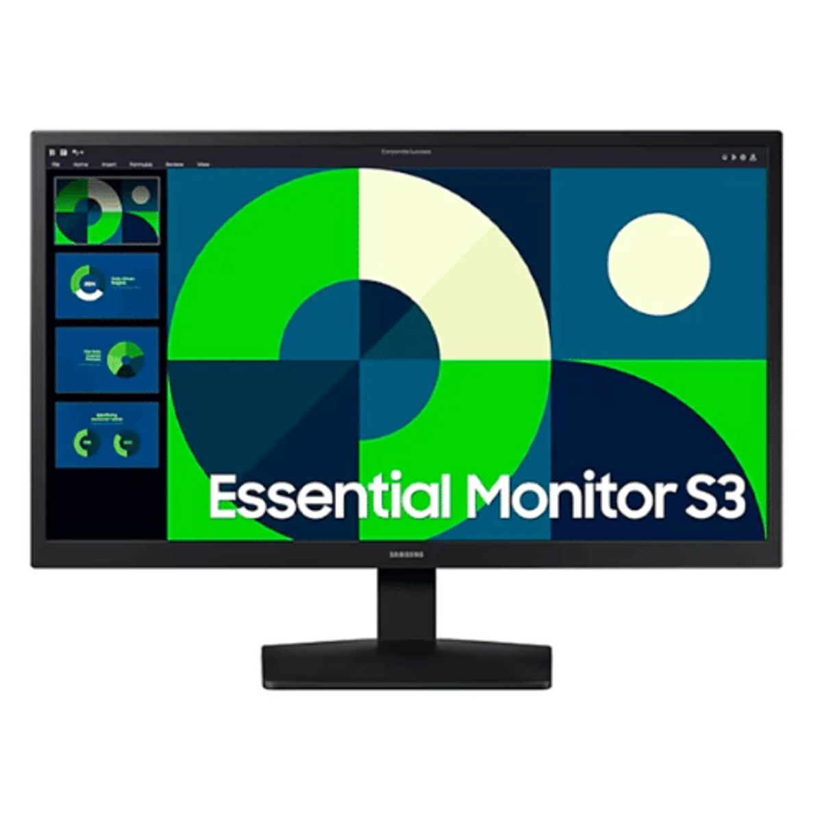 SAMSUNG - Monitor Samsung LS22D310 22” FHD 75Hz HDMI Plano Negro