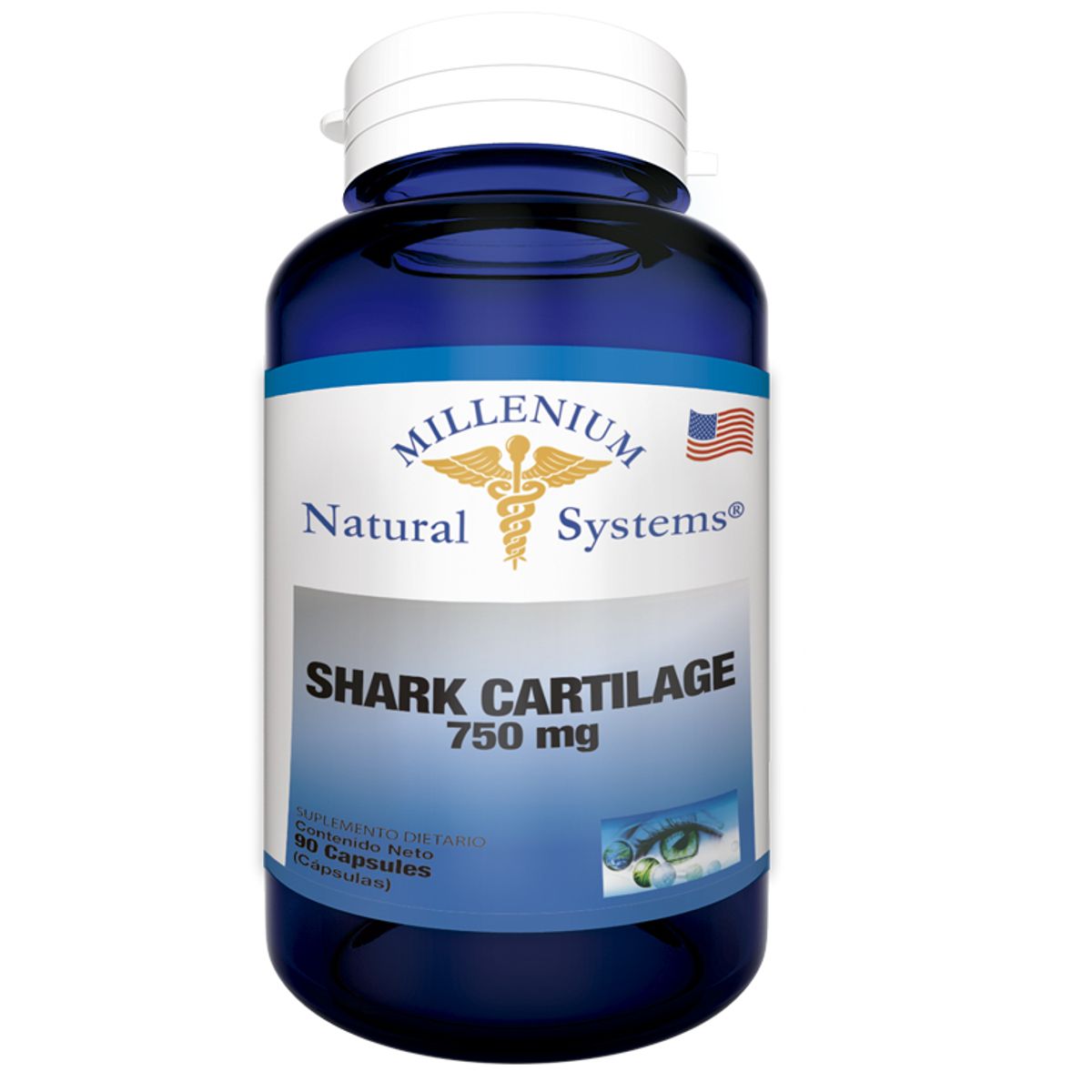 NATURAL SYSTEM - SUPLEMENTO SHARK CARTILAGE 750MG X 90 CAPSULAS