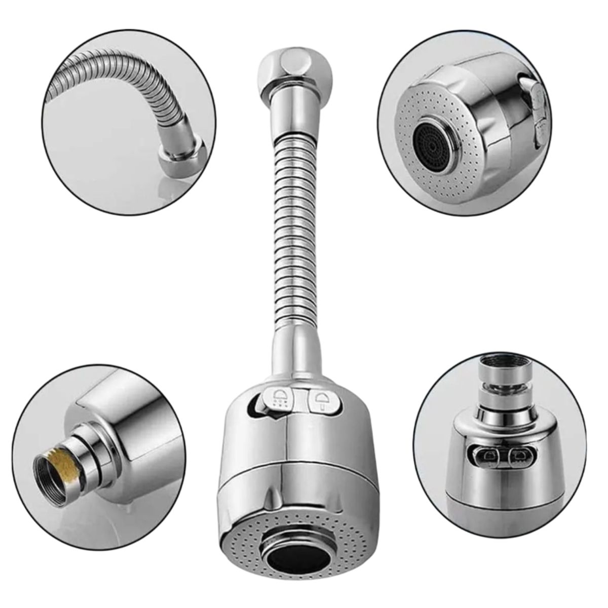 GENERICO - Grillo Extensor para Llave de Agua Giratorio 360°