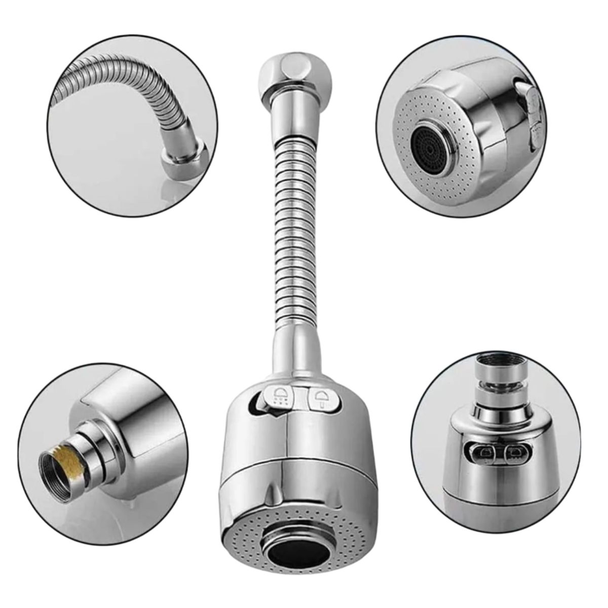 GENERICO - Grillo Extensor para Llave de Agua Giratorio 360°