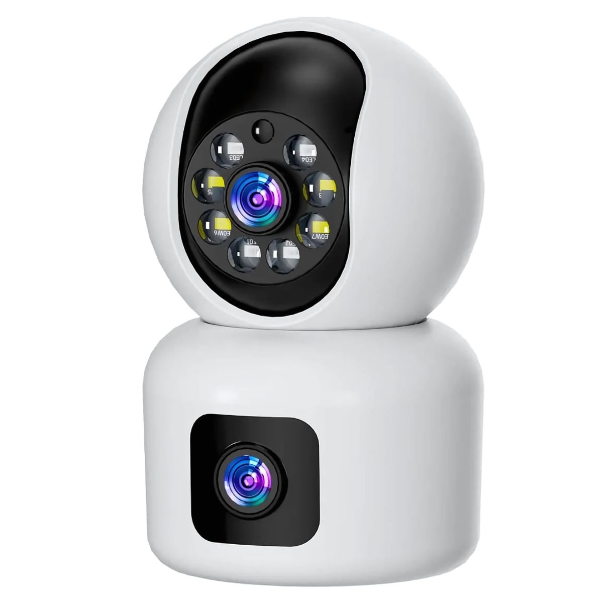 GENERICO - Camara De Seguridad Wifi Ip Doble Lente Robotica App Icsee