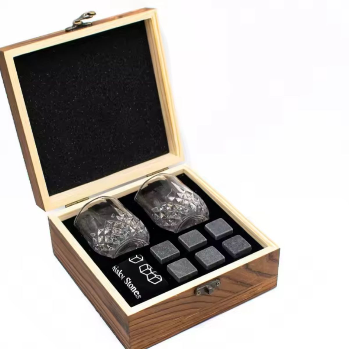 ORIGINAL HEALTH - SET WHISKY PARA BAR Y HOGAR + REGALO 6 PIEDRAS ADICIONALES