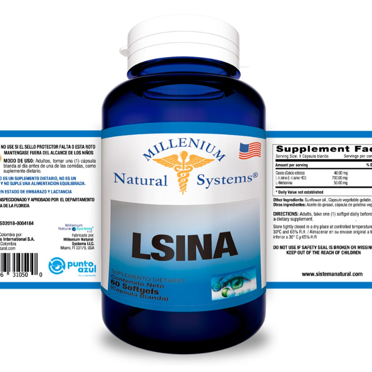 NATURAL SYSTEM - SUPLEMENTO LSINA X 60 CAPSULAS BLANDAS